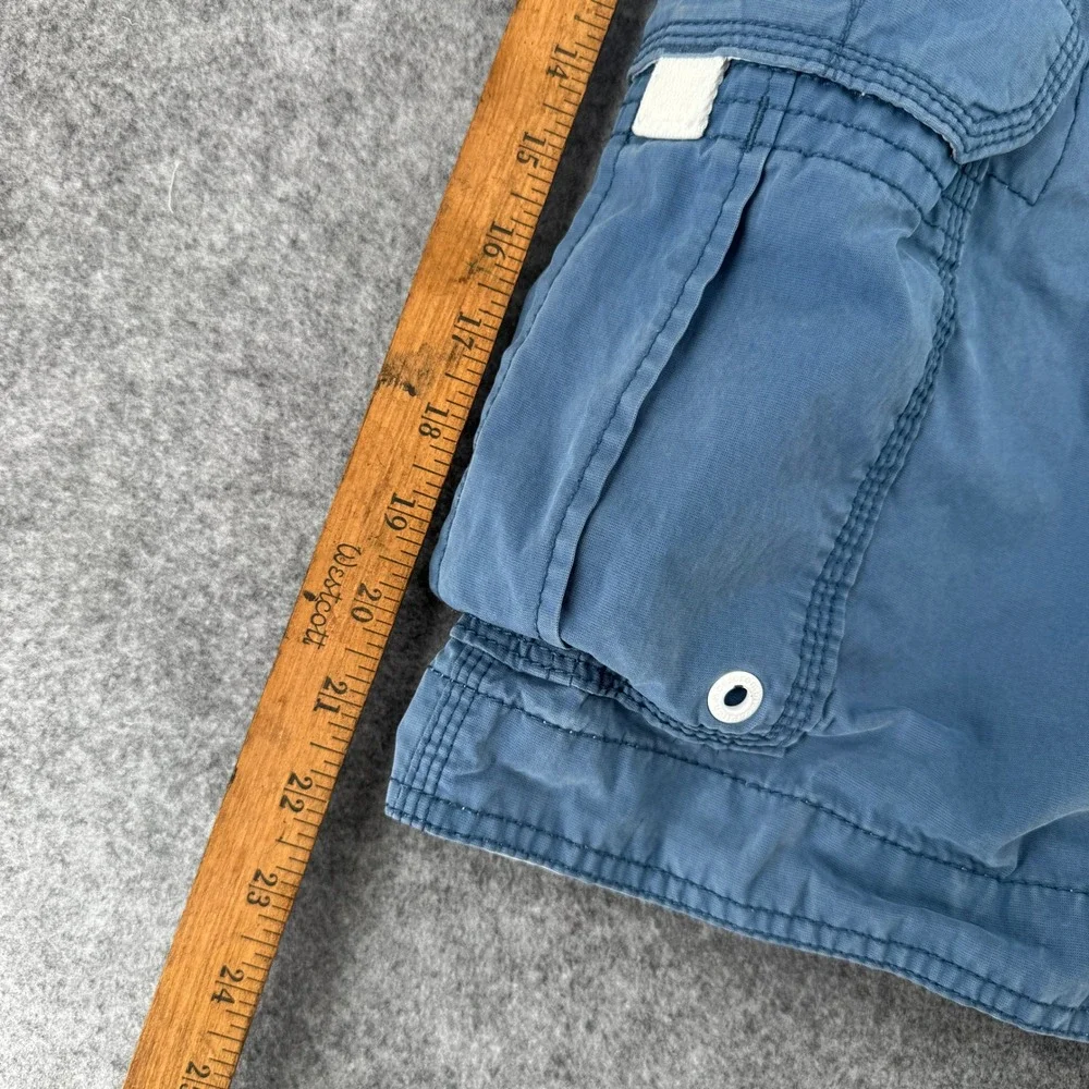 Abercrombie & Fitch Swim Trunks Mens XL Cargo Board Shorts Blue EUC